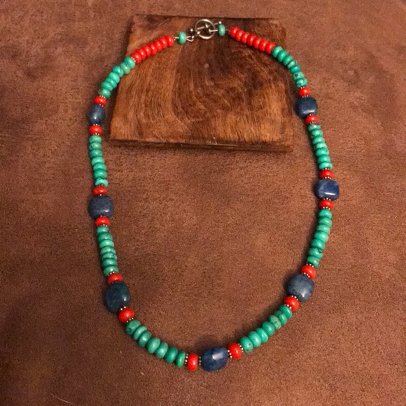 Genuine turquoise necklace - Picture 1 of 3